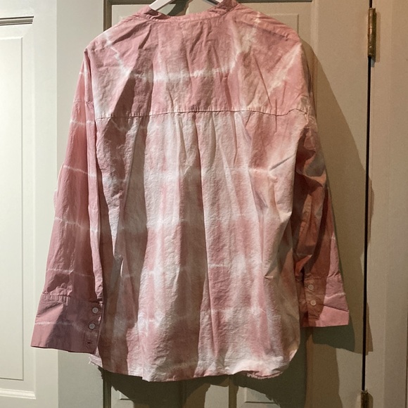 ZARA cotton oversized tie dye shirt medium weight cotton XL - Picture 3 of 7